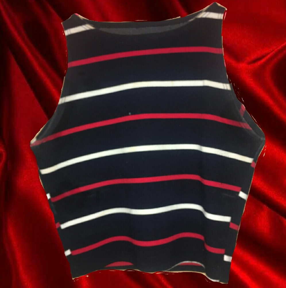 American Apparel striped crop top